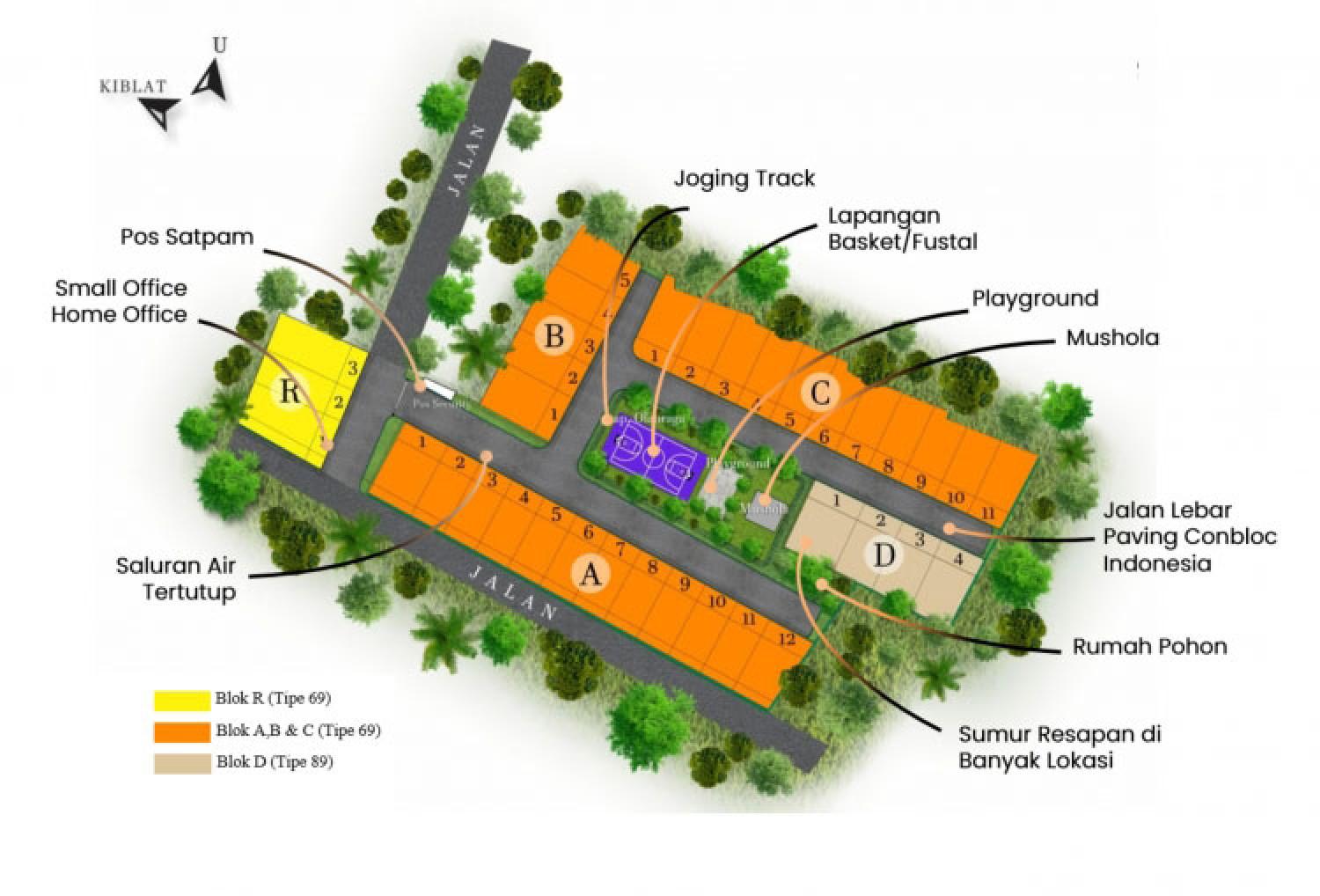 Siteplan Cimanggis Eco Townhouse