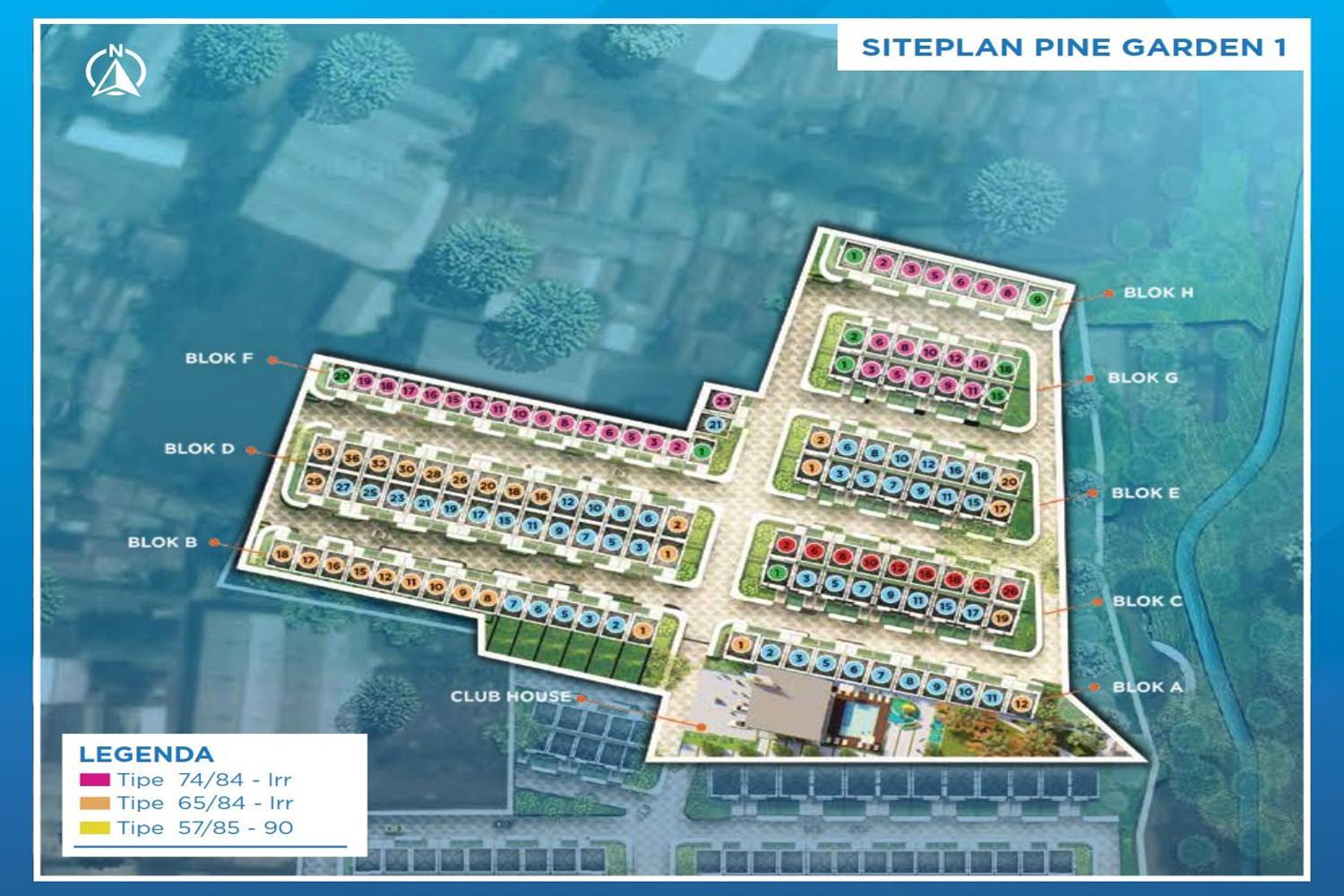 Siteplan Pine Garden OCBD Bogor