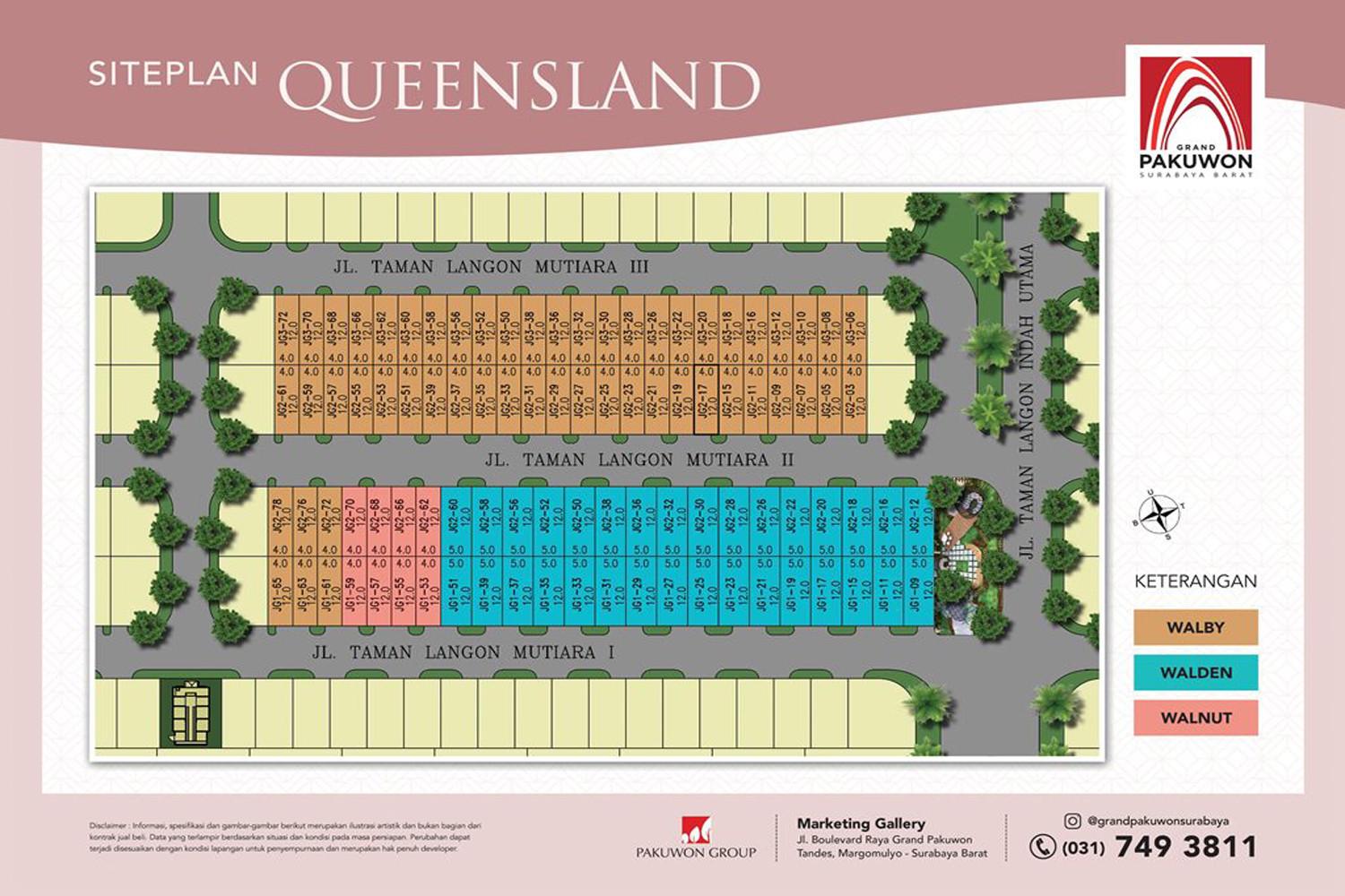 Siteplan Queensland Grand Pakuwon