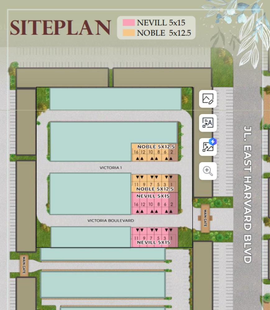 Siteplan Victoria Residence PIK 2