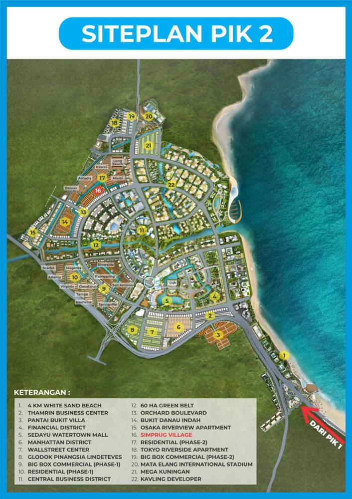 Siteplan PIK 2 Residential Exclusive Cluster