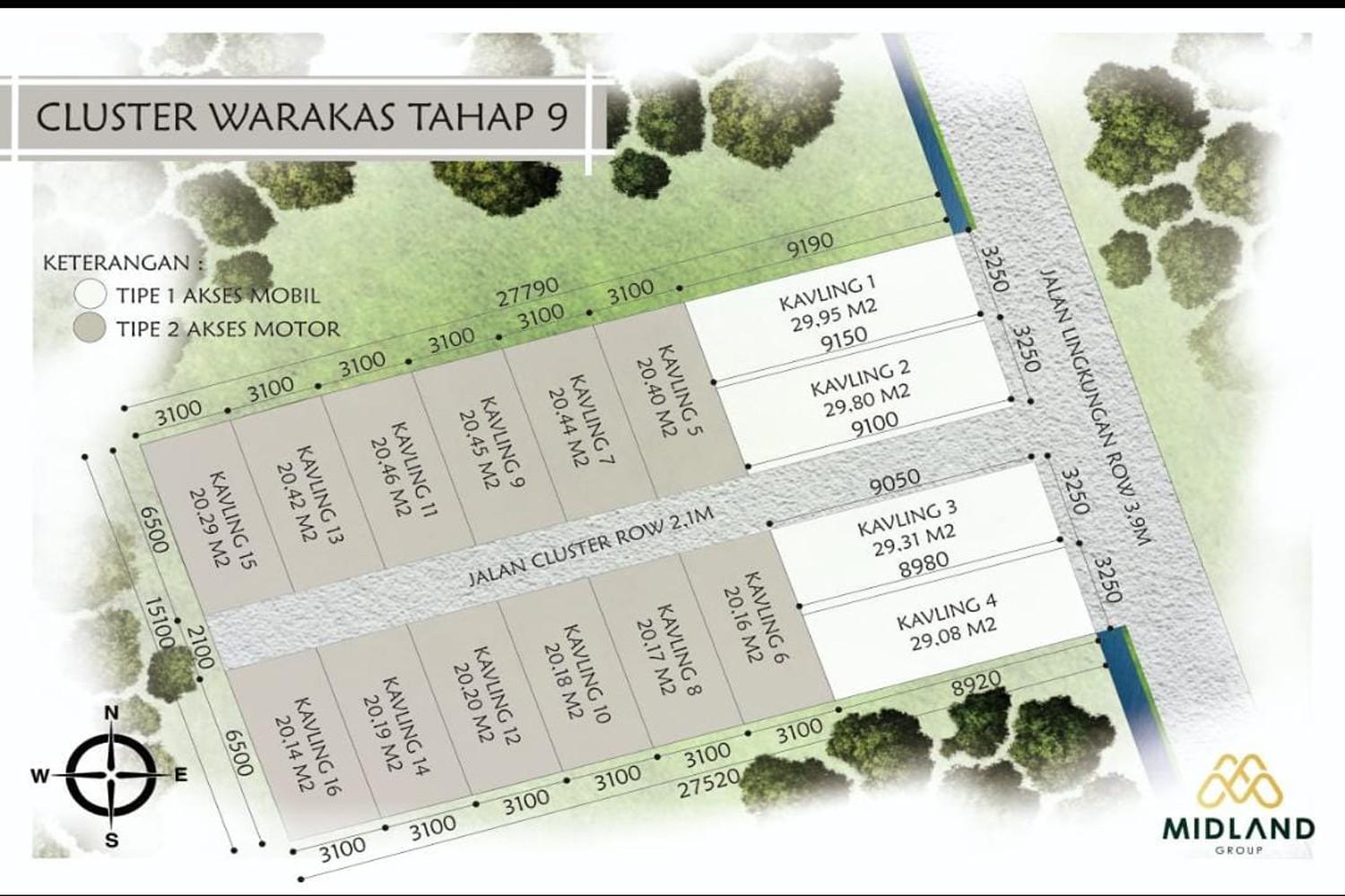 Siteplan Smart Cluster Warakas Tahap 9