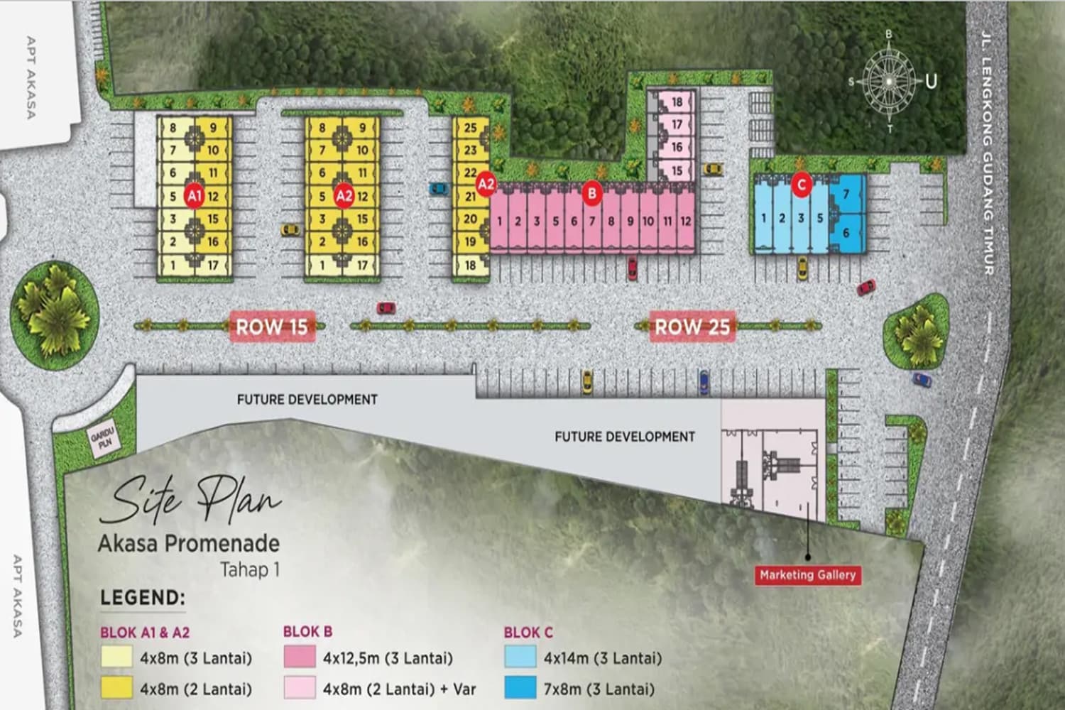 Siteplan Ruko Akasa Promenade BSD