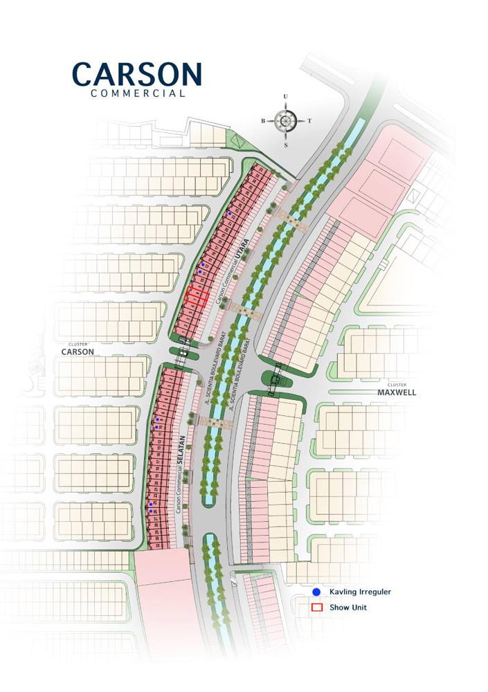 Siteplan Ruko Carson Summarecon Serpong
