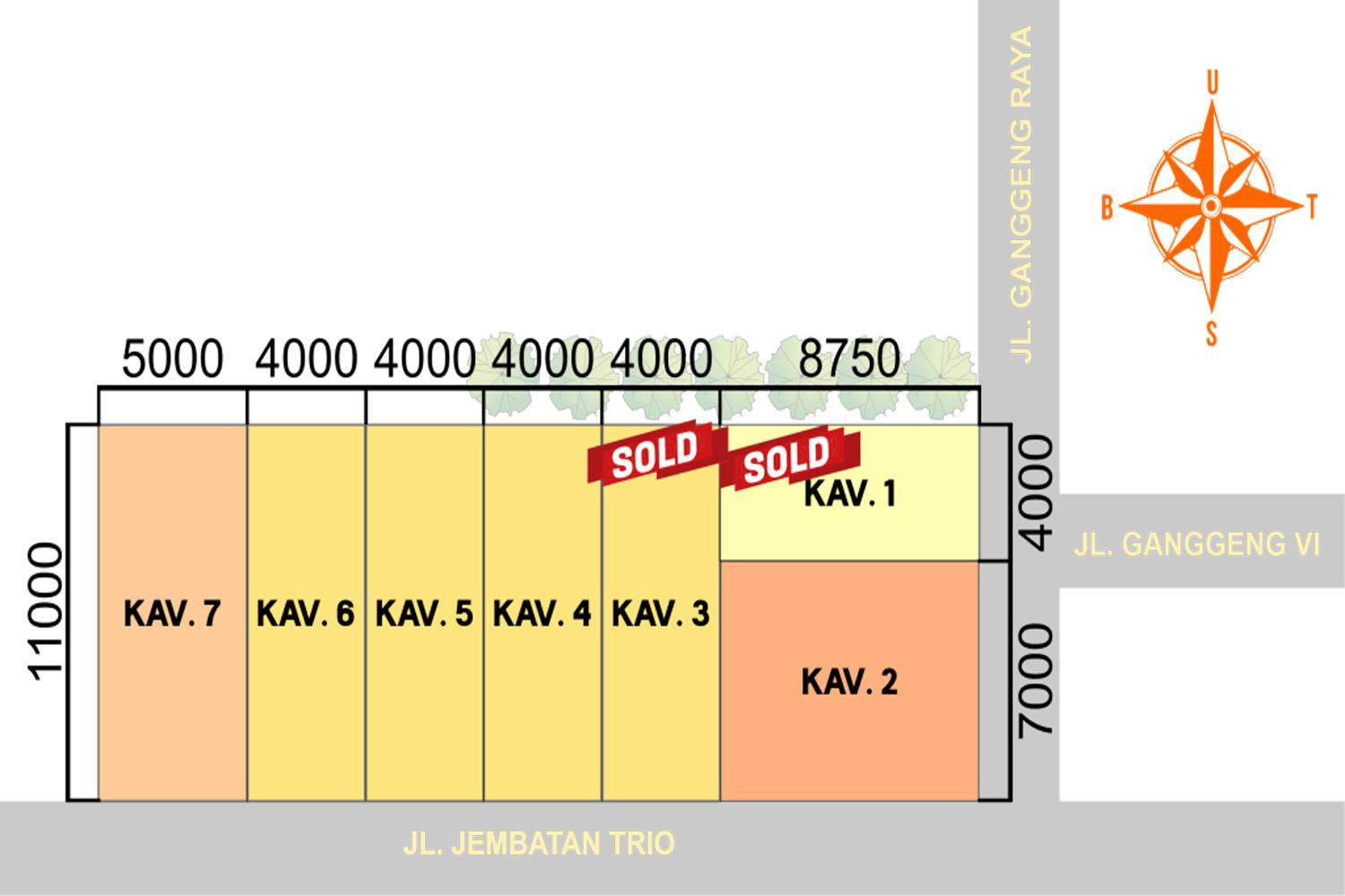 Siteplan Ruko Ganggeng Avenue