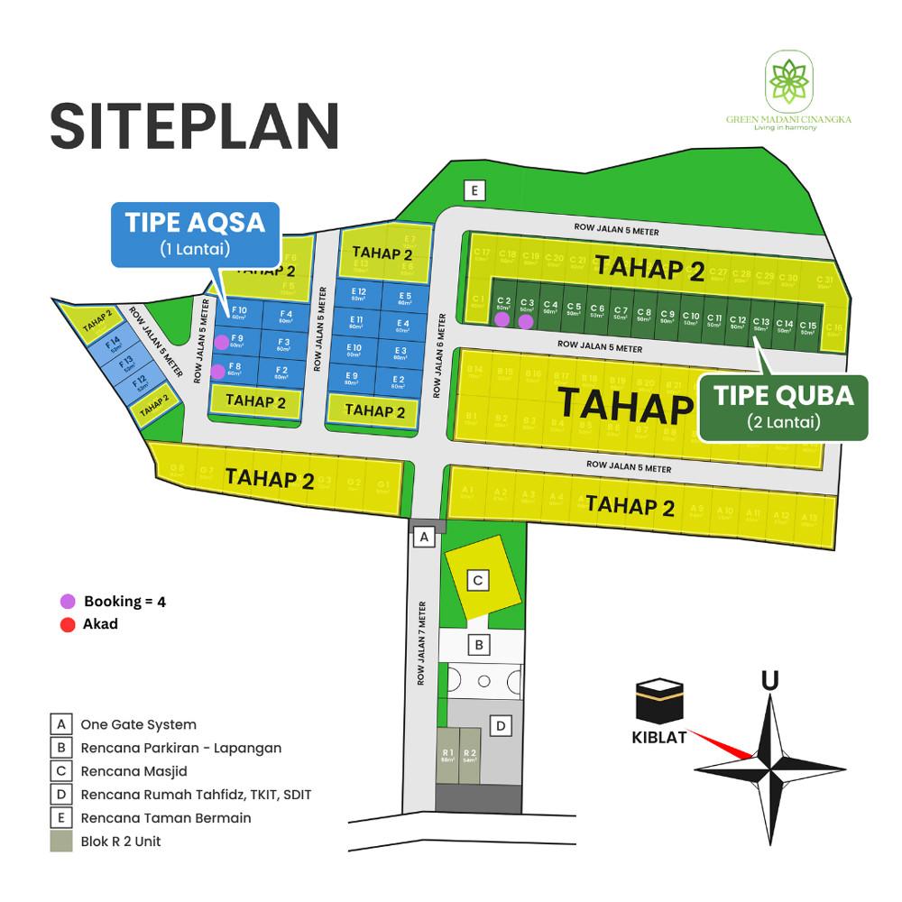 Siteplan Green Madani Cinangka