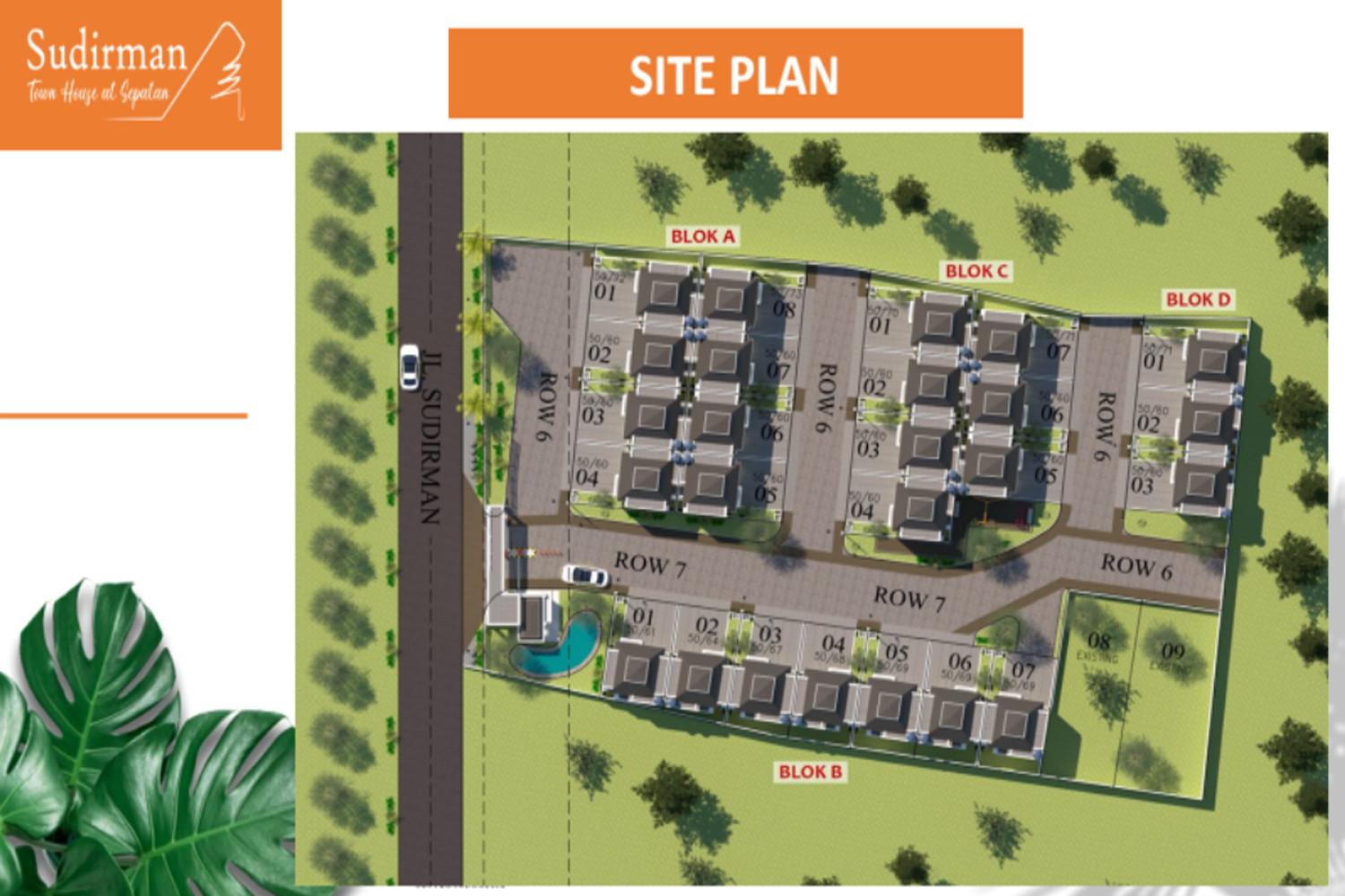 Siteplan Sudirman Townhouse Sepatan