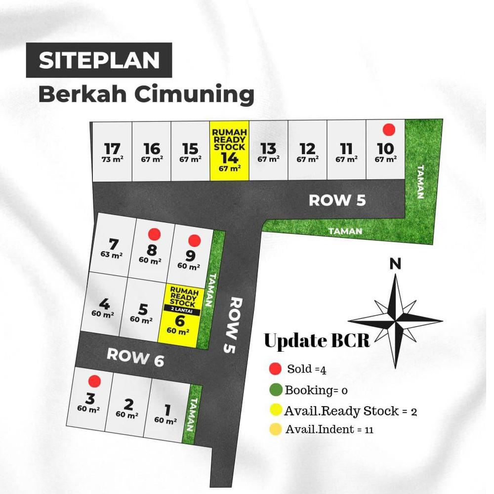 Siteplan Berkah Cimuning Residence