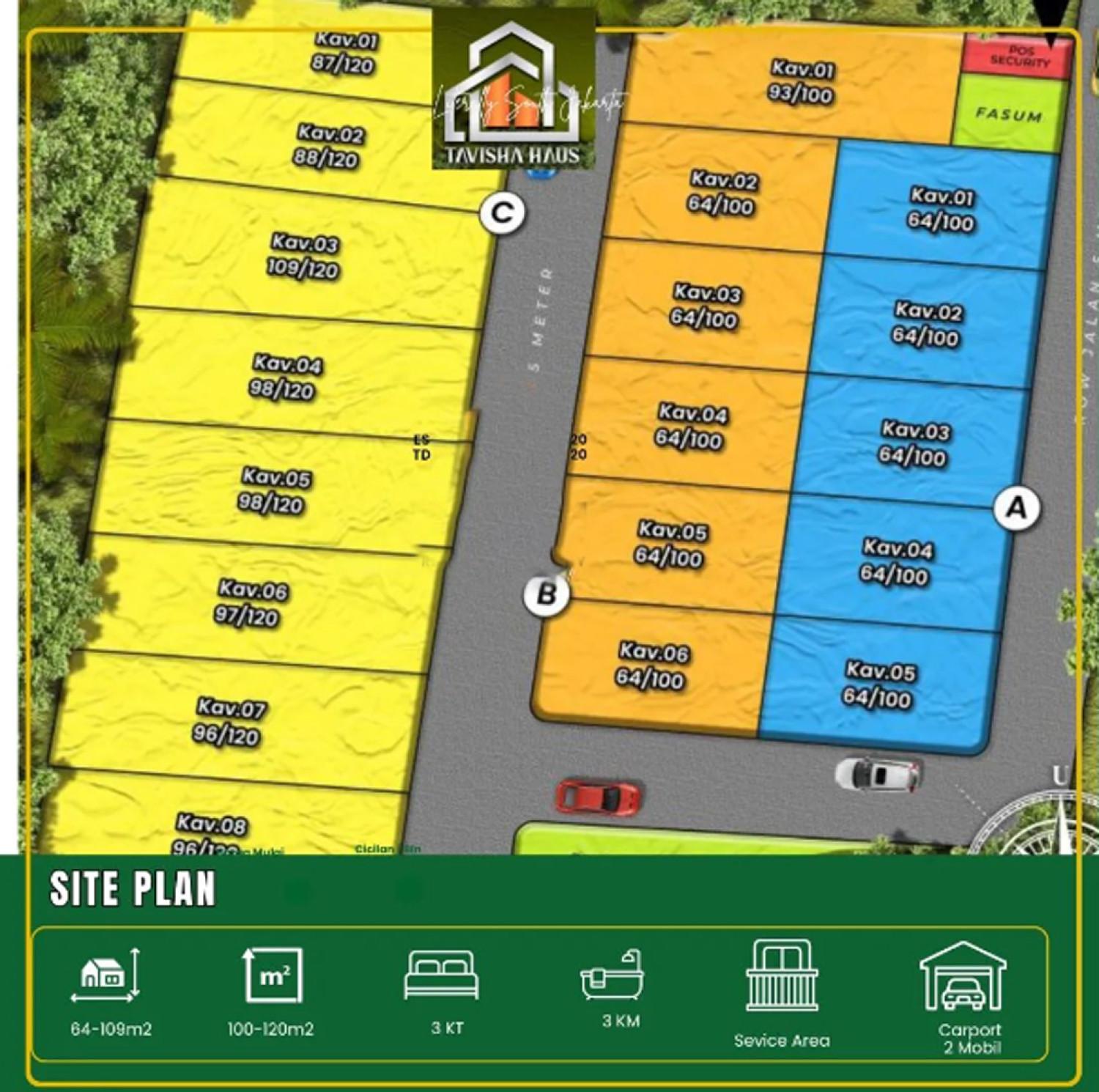 Siteplan Tavisha Haus