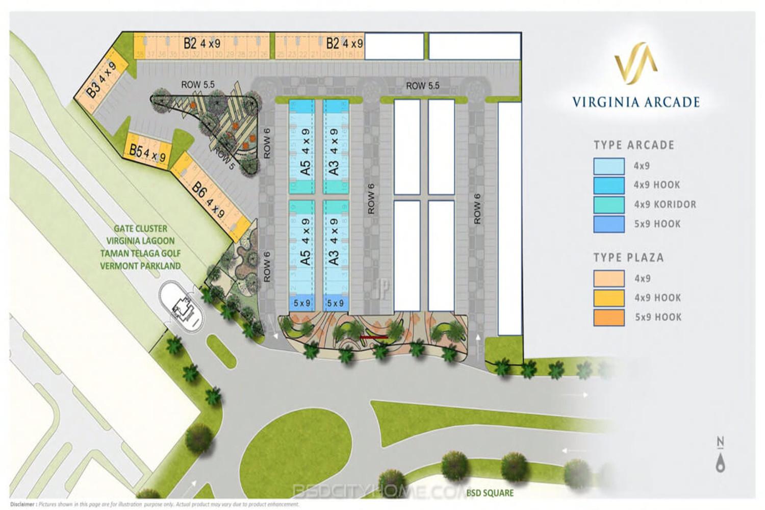 Siteplan Ruko VA Promenade BSD City