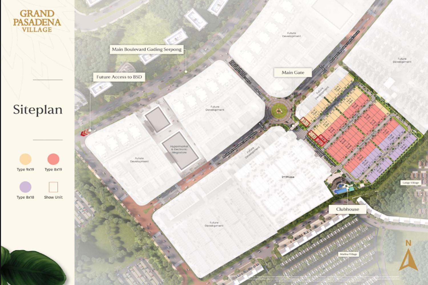 Siteplan Pasadena Village