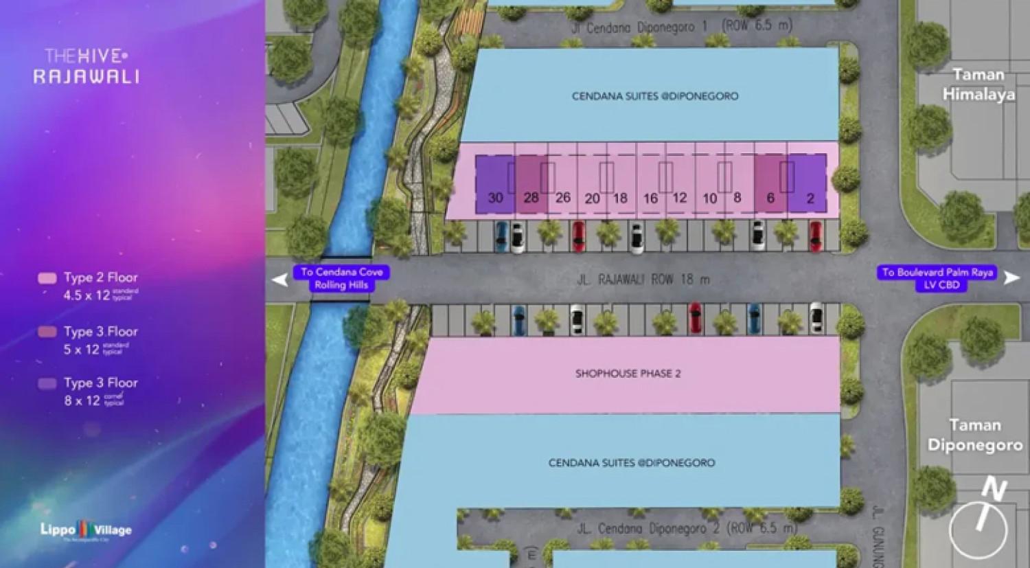 Siteplan The Hive @Rajawali Lippo Village