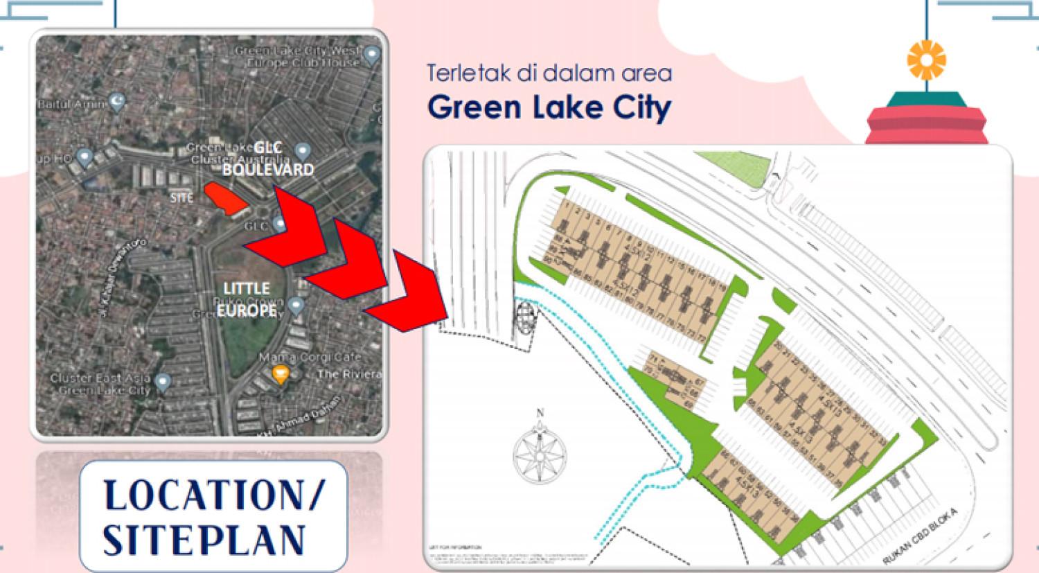 Siteplan Ruko Korean Town Green Lake City