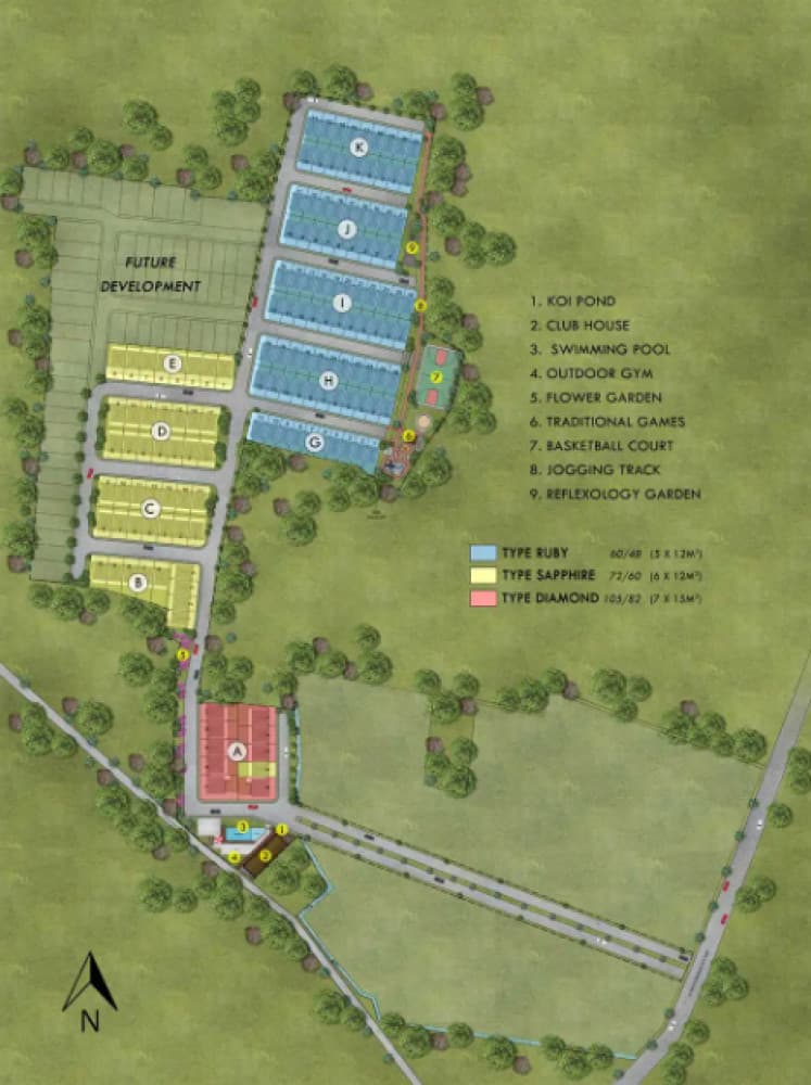 Siteplan Emerald Terrace Jatiasih