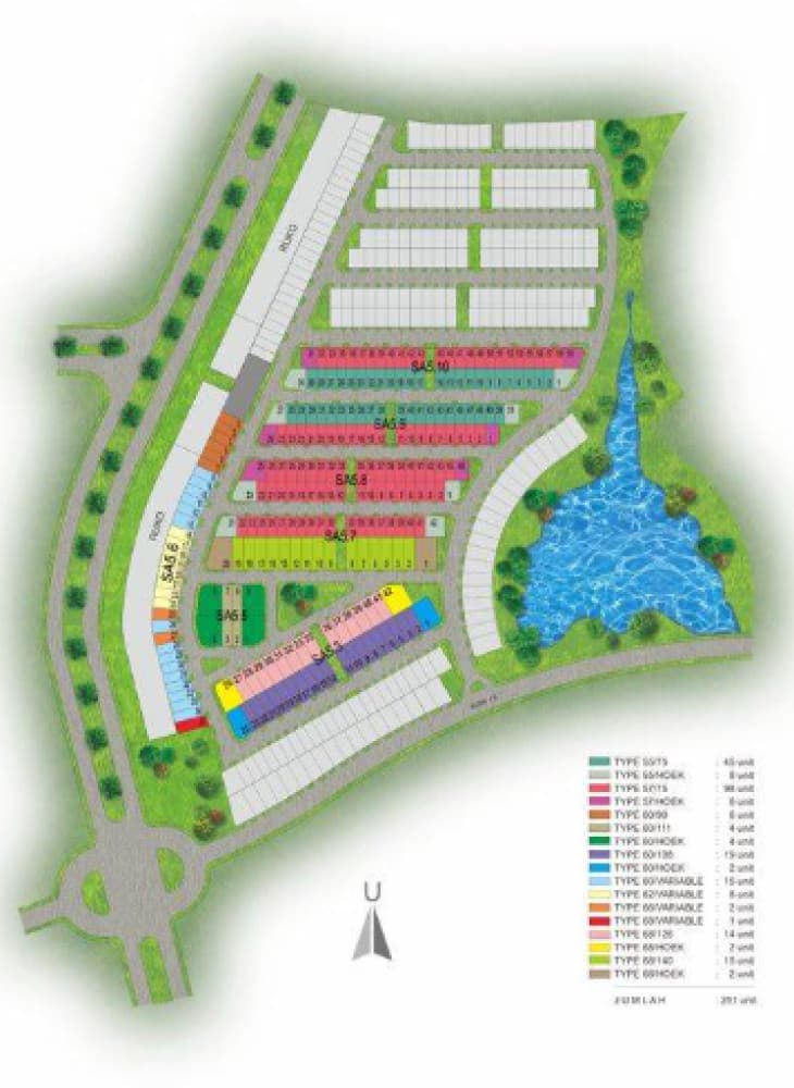 Siteplan Cluster Lavesh Harapan Indah