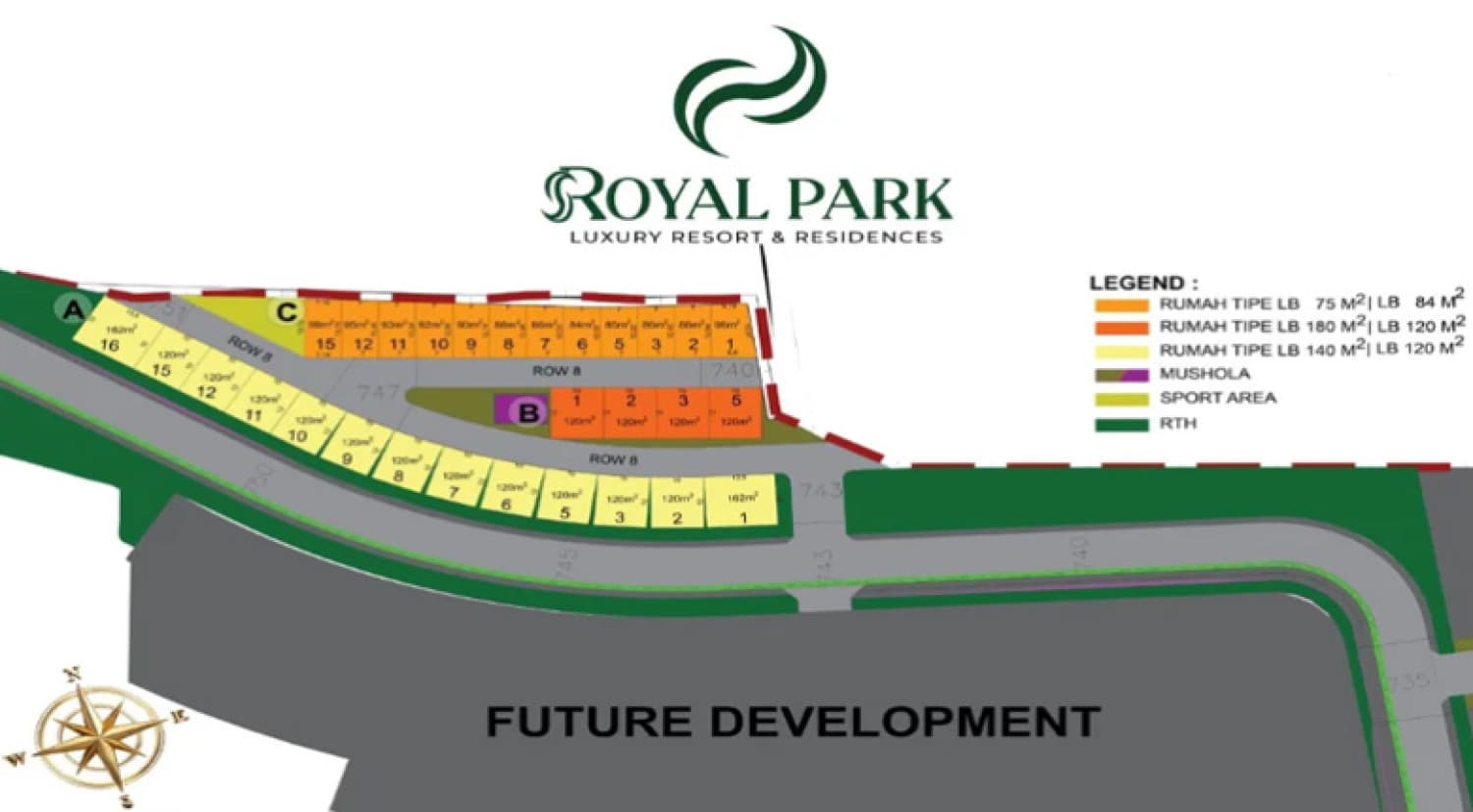 Siteplan Royal Park Luxury Resort & Residence