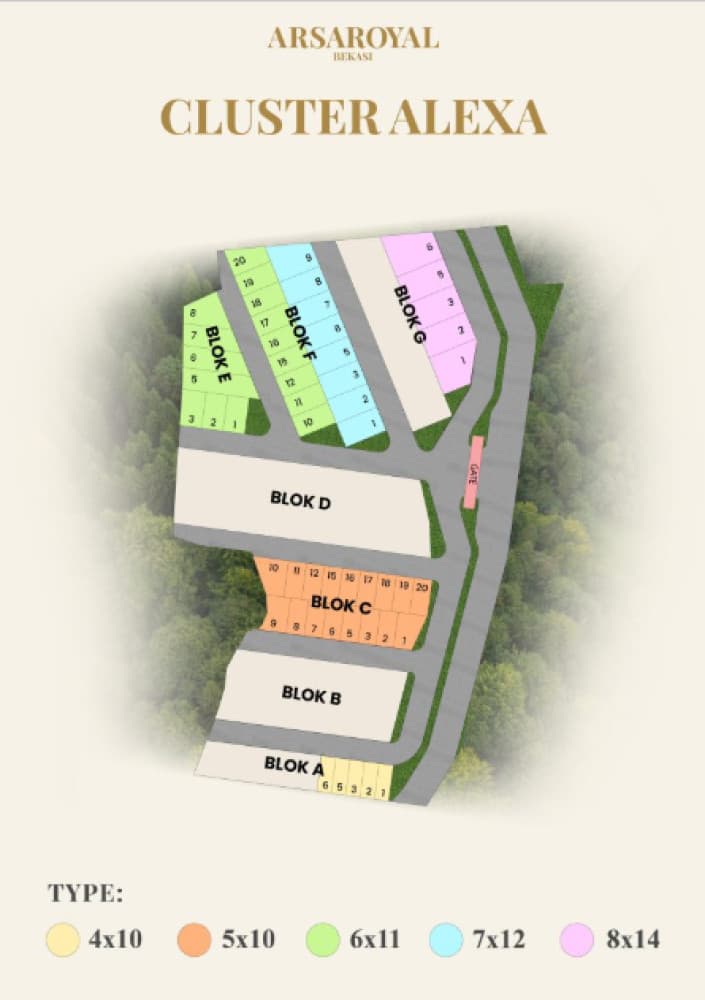 Siteplan Arsa Royal Bekasi