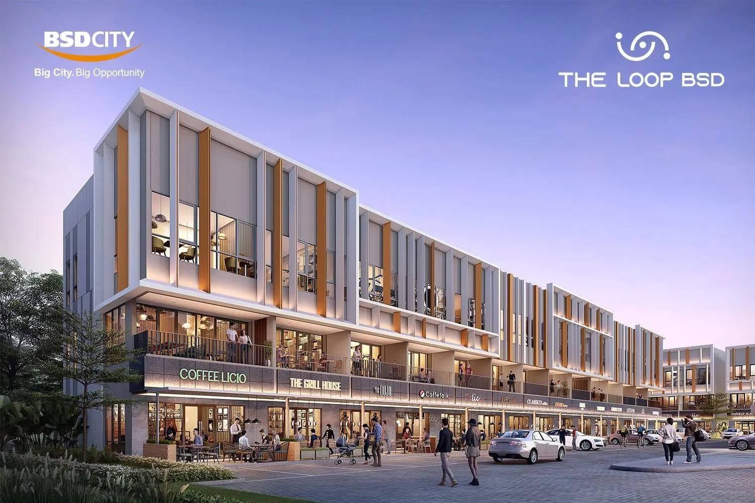Fasad Ruko The Loop BSD City