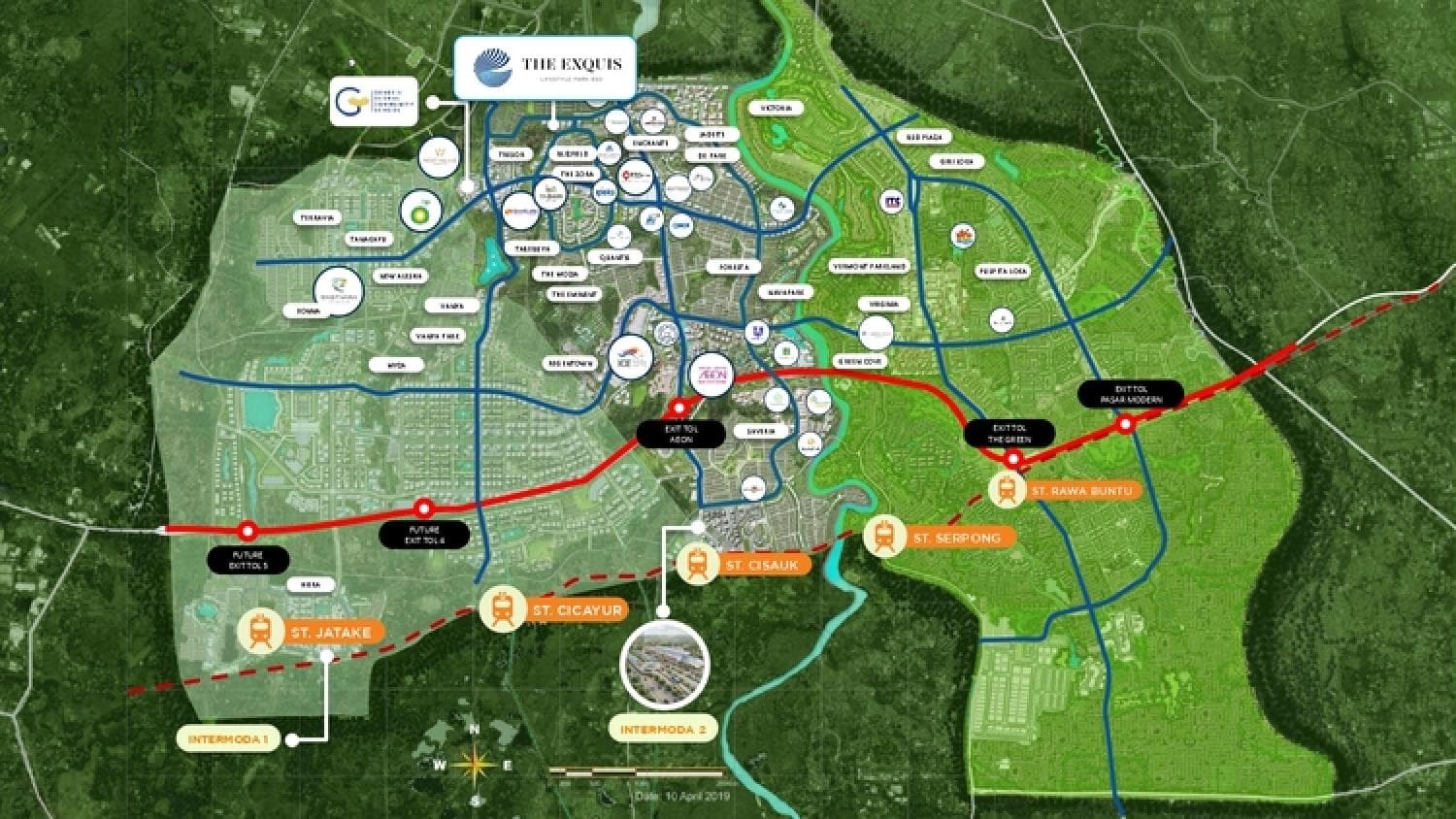 Masterplan Ruko Exquis BSD