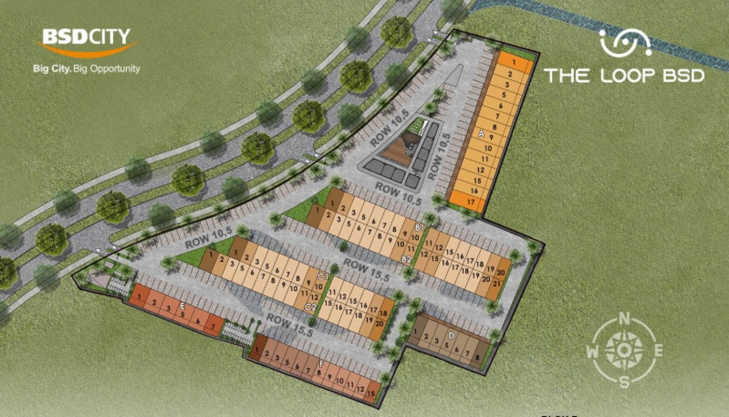 SIteplan Ruko The Loop BSD City