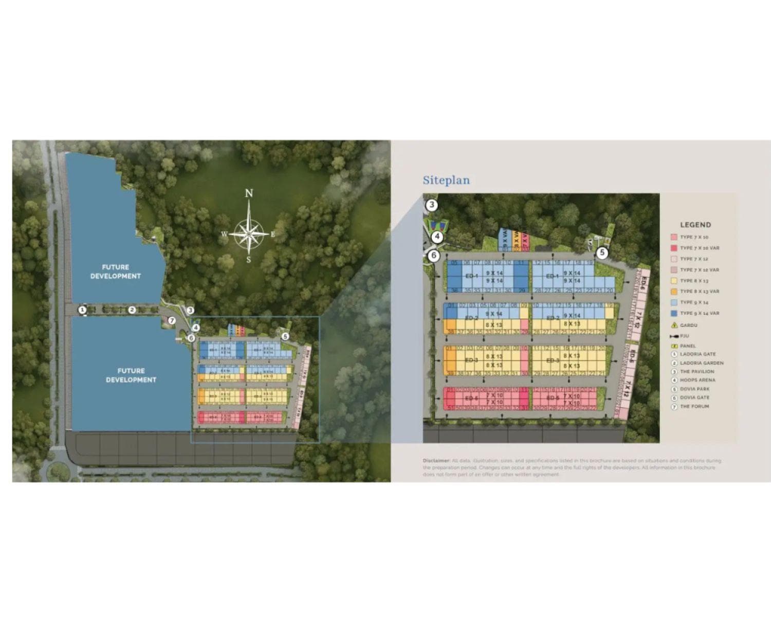 Siteplan Dovia at Ladoria