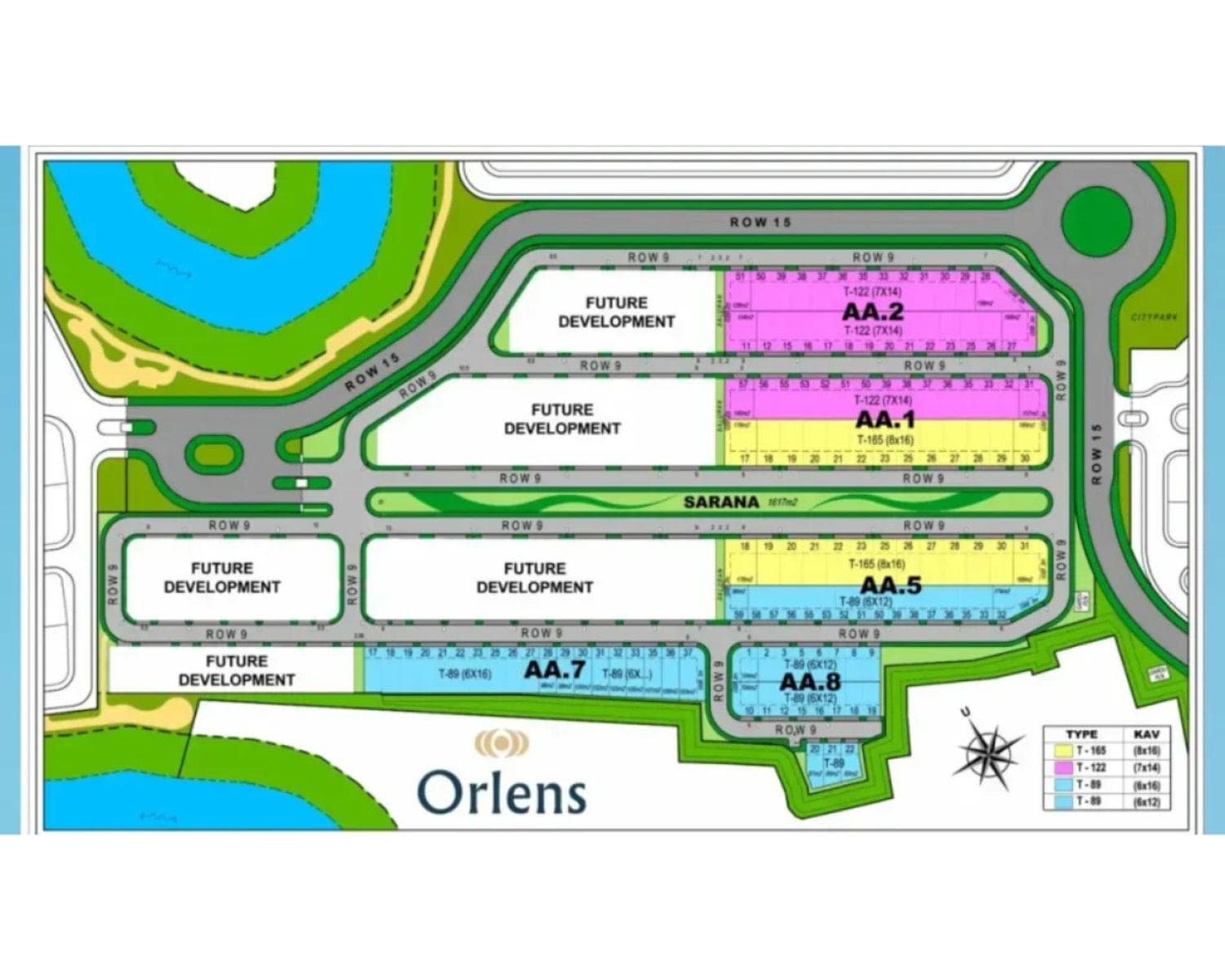 Siteplan orlens Kota Wisata