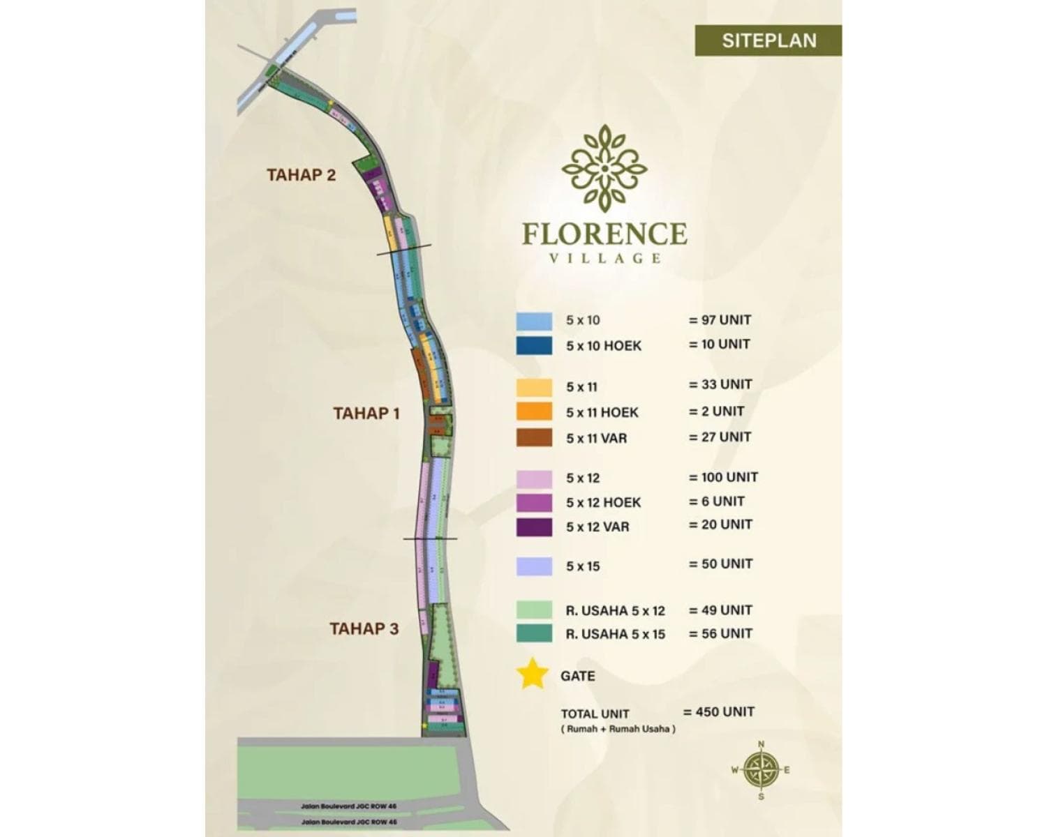 Siteplan Florence JGC