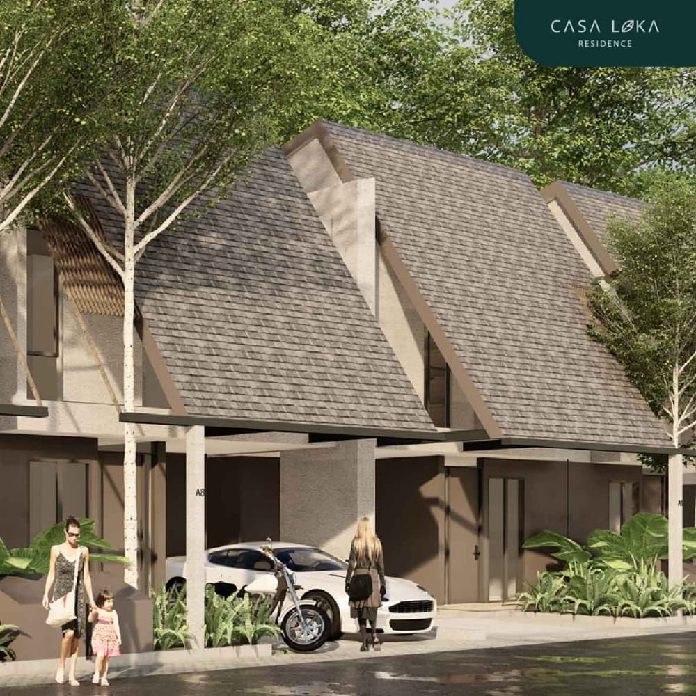 Fasad Rumah Casa Loka Residence