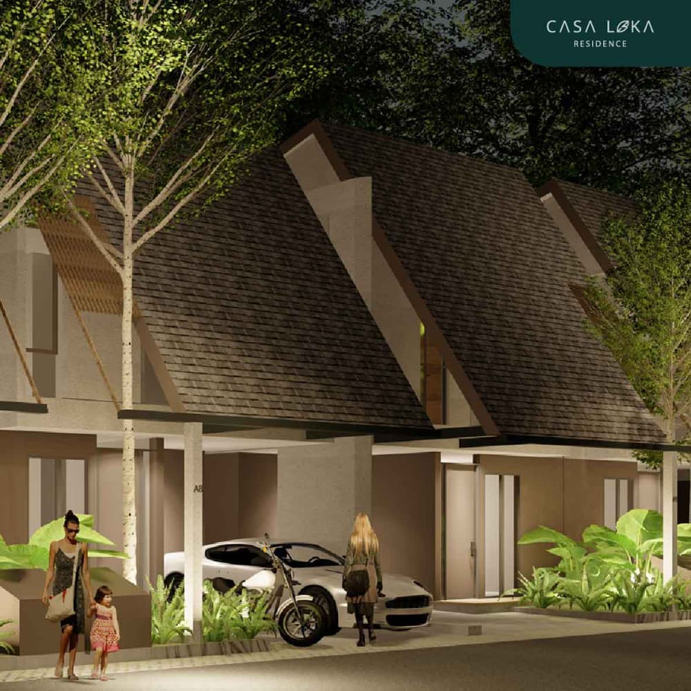 Fasad Rumah Casa Loka Residence