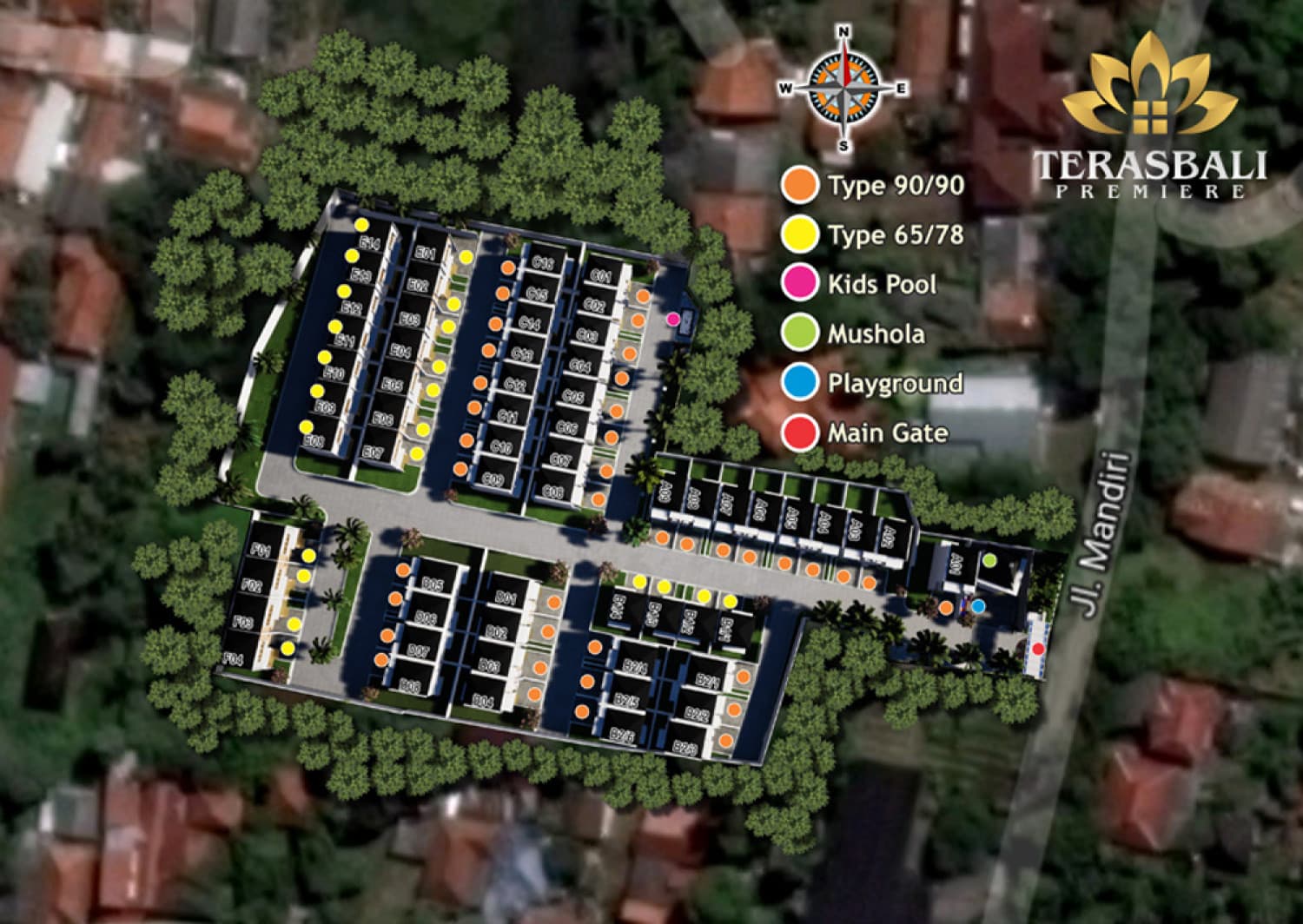 Siteplan Terasbali Premiere