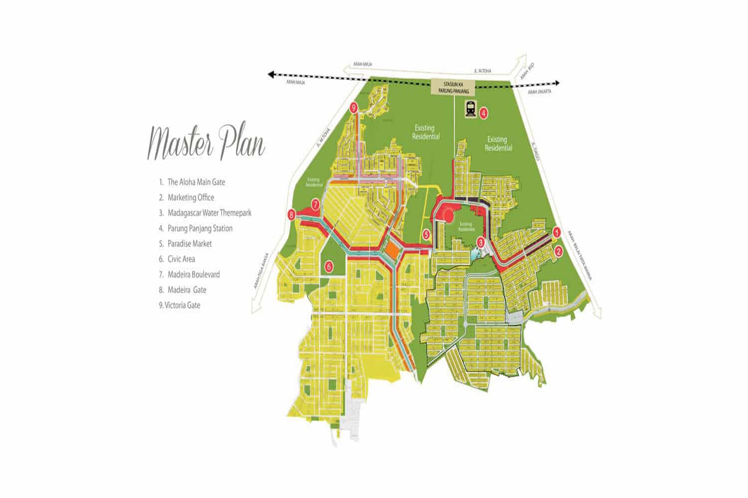 Siteplan Sentraland Boulevard