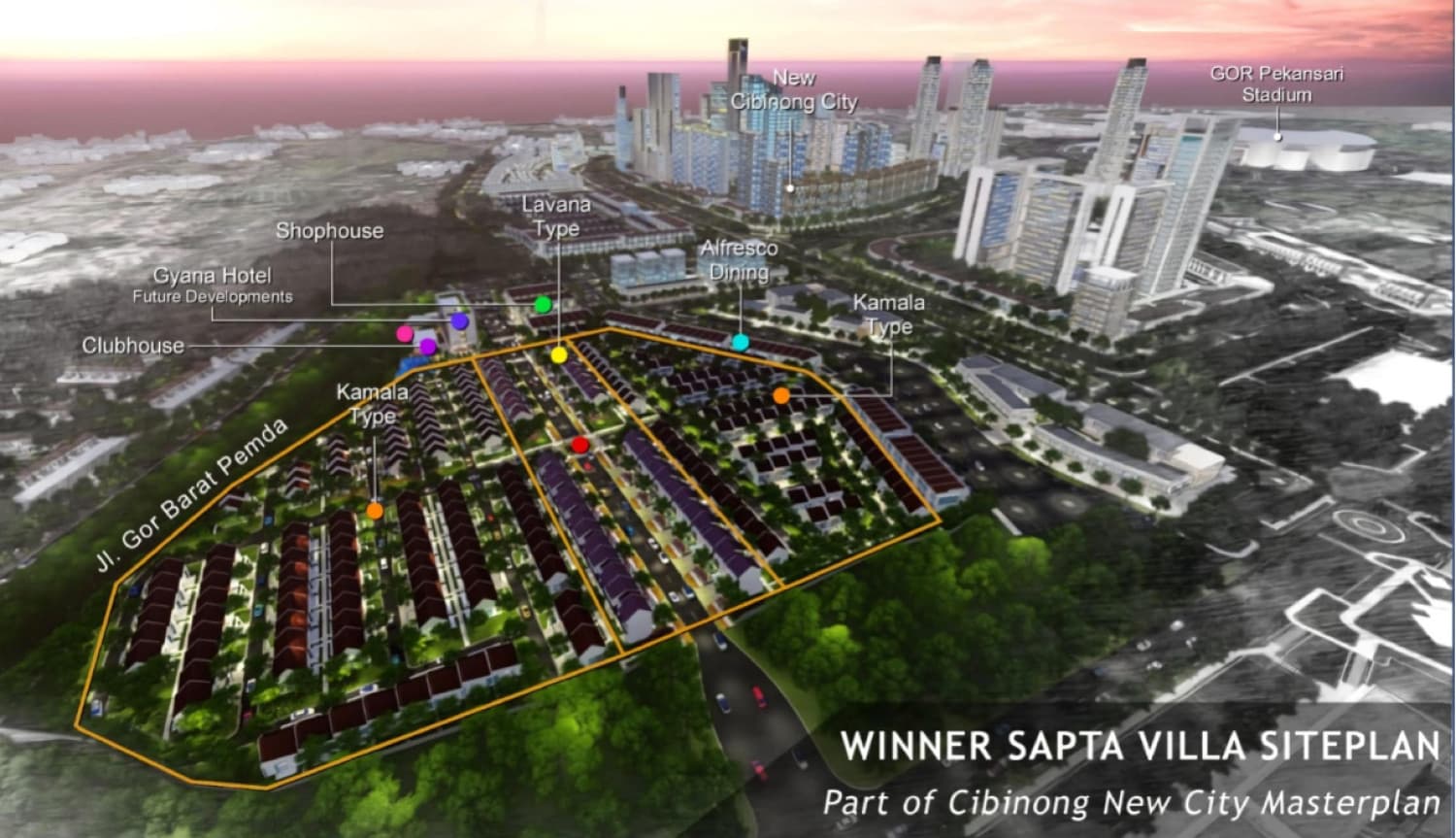 Siteplan Winner Sapta Villa