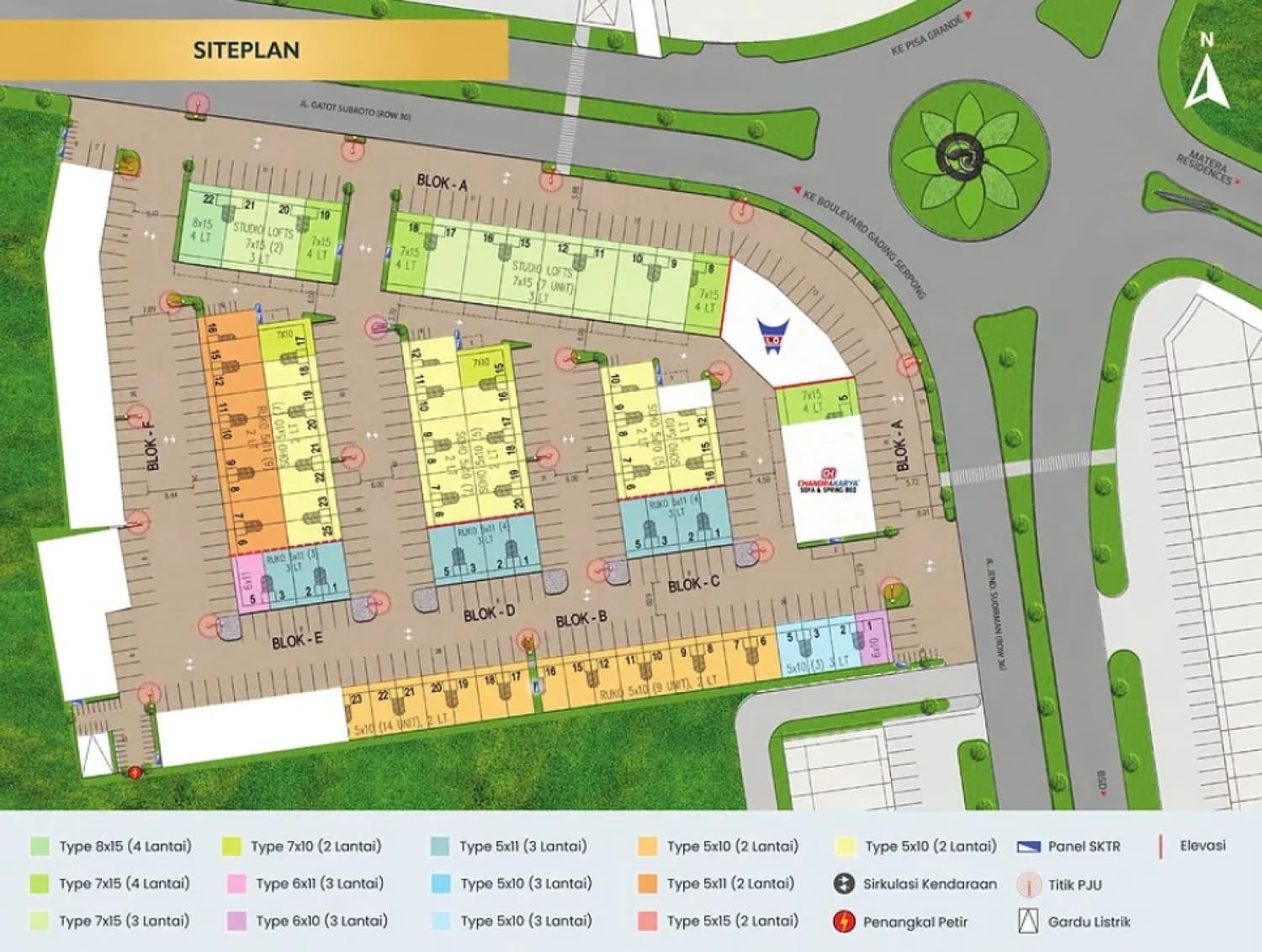 Siteplan Cluster