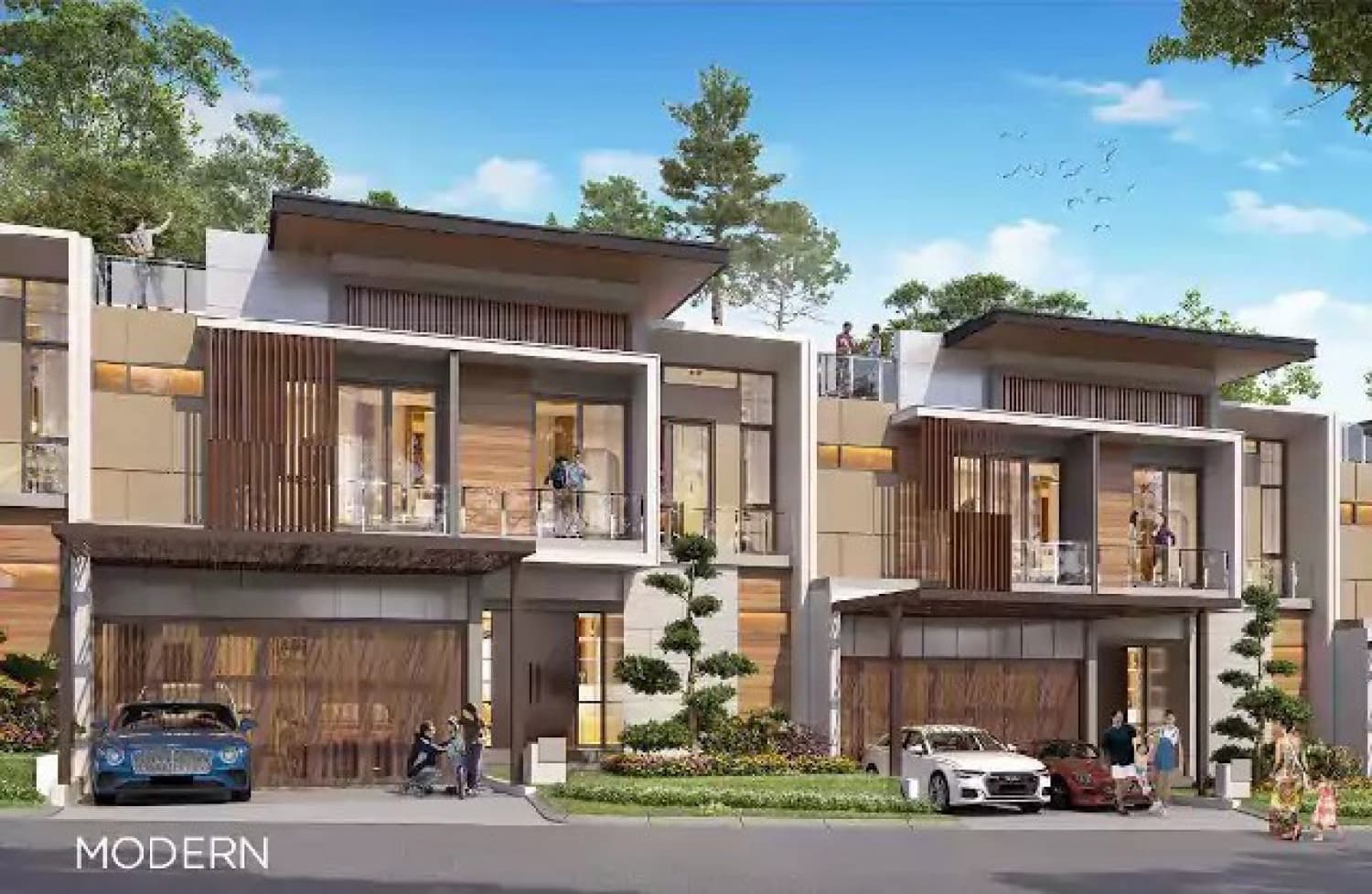 Fasad Golf Horizon Residence at Citra City Sentul