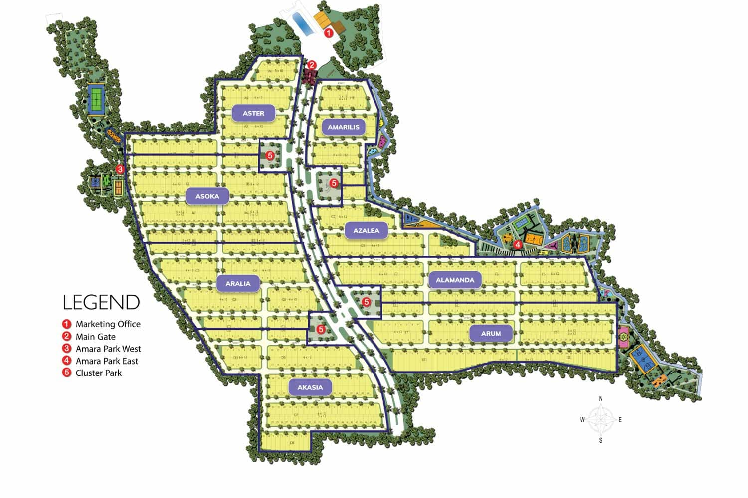 Siteplan Cluster