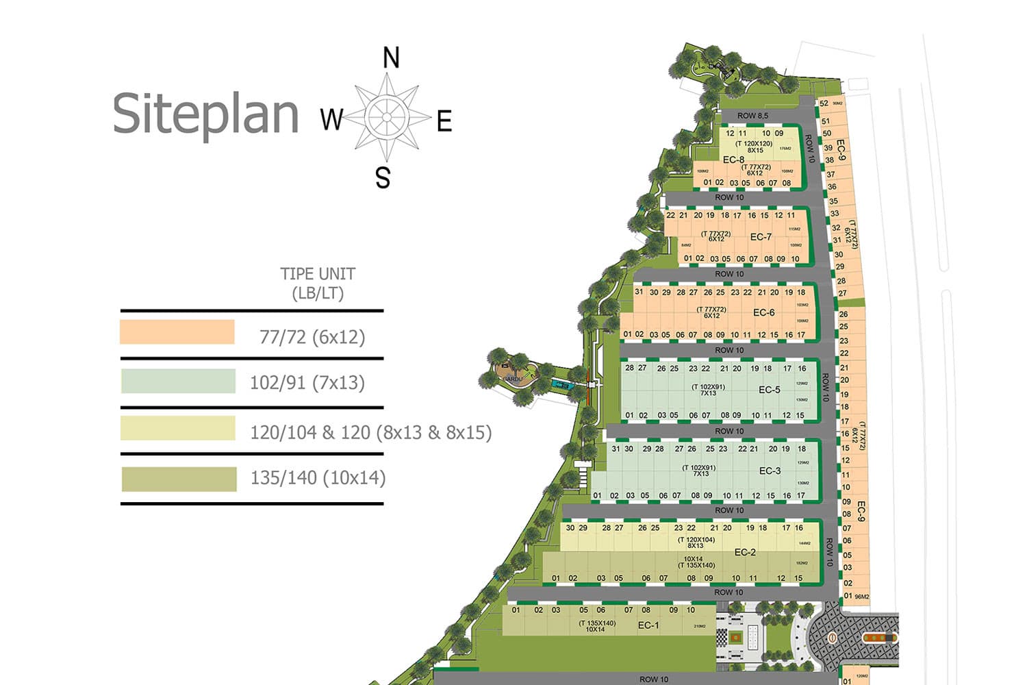 Siteplan Cluster