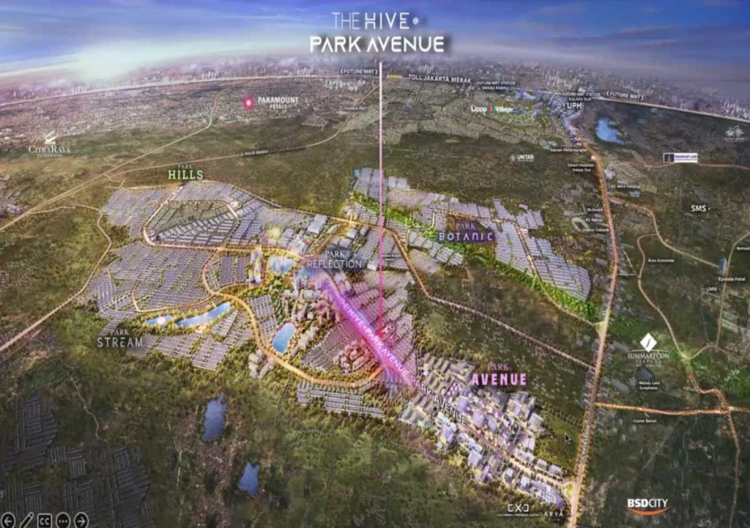Masterplan Ruko Park Serpong