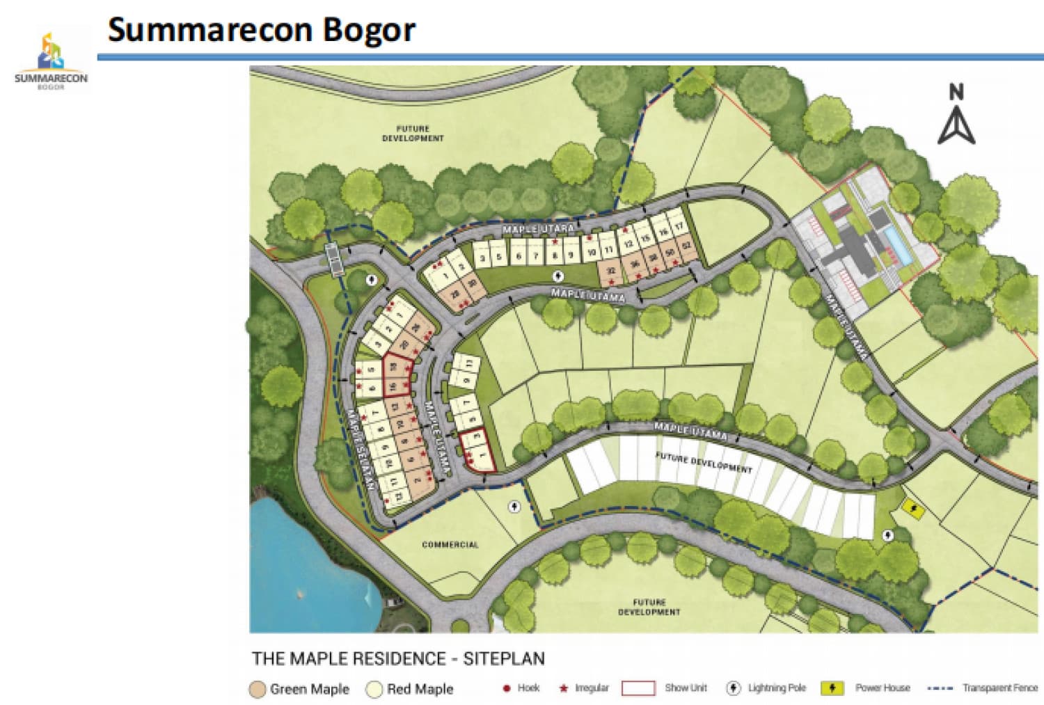 Siteplan Maple Residence Summarecon Bogor