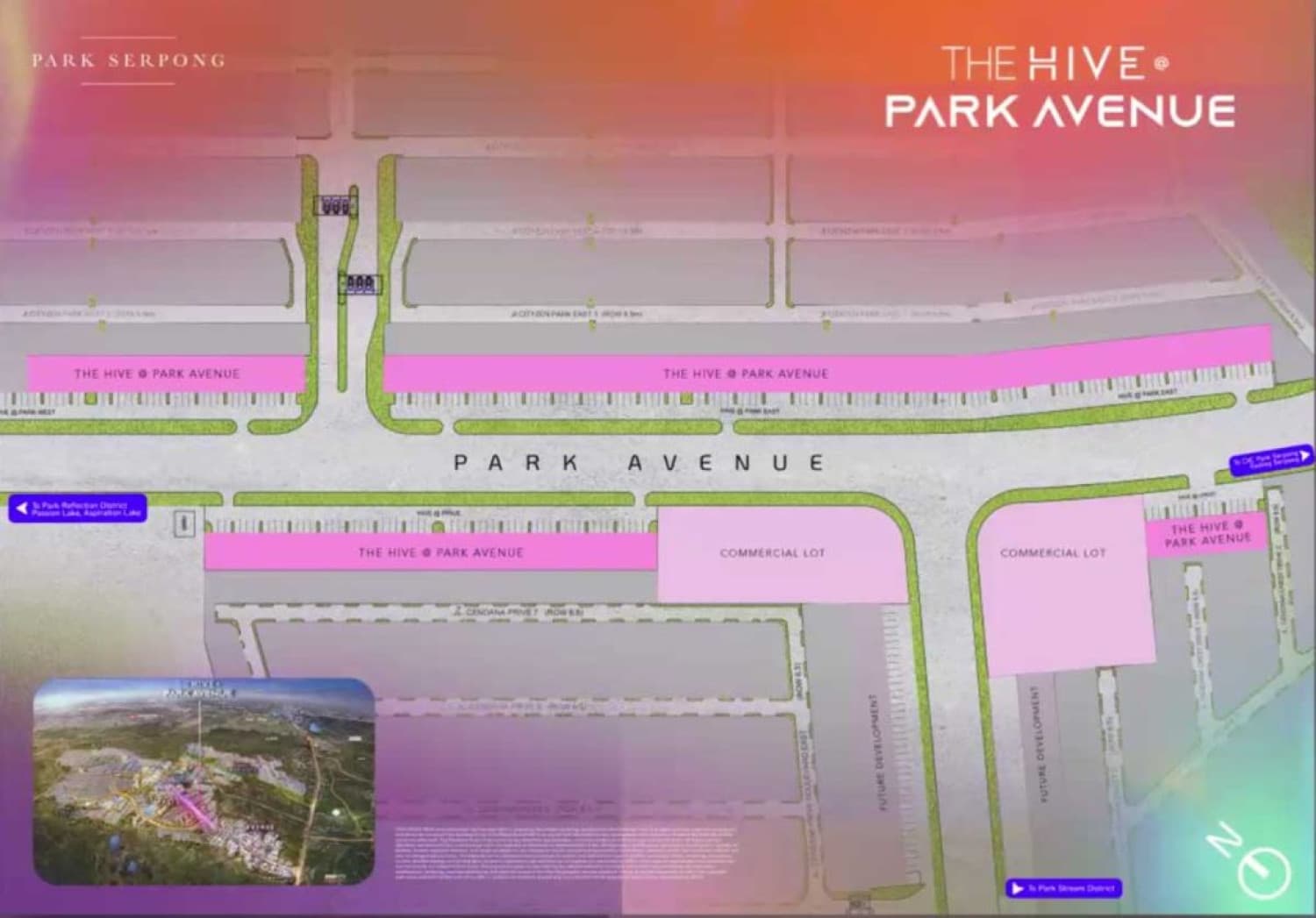 Siteplan Ruko Park Serpong