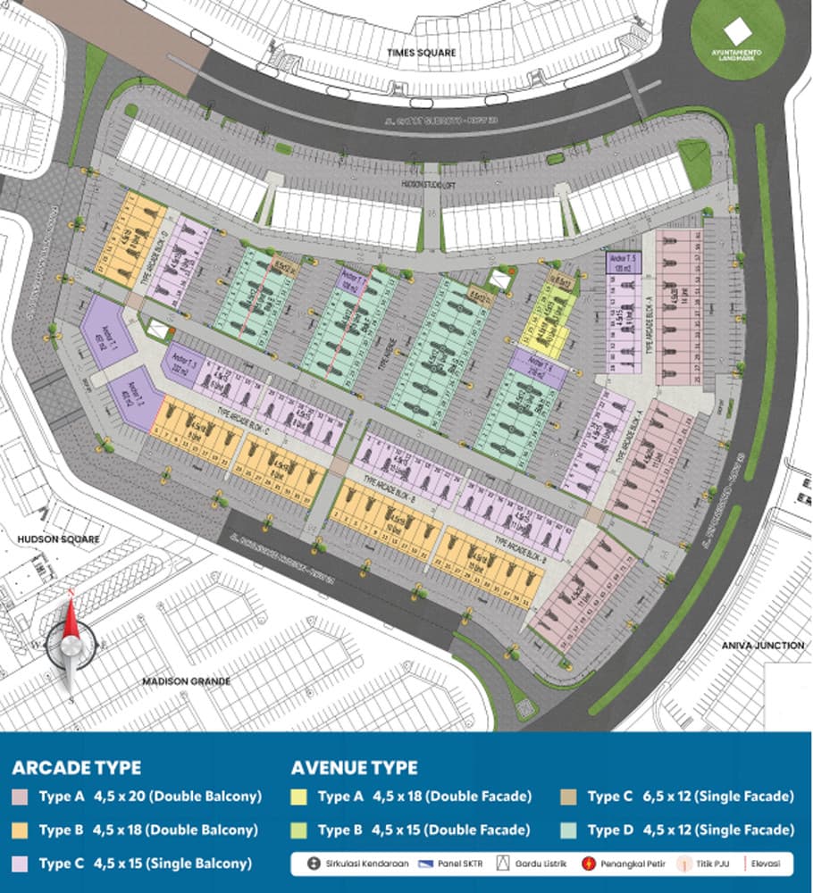 Siteplan The Hudson