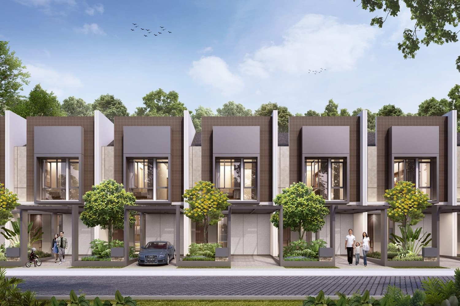 Fasad Kaliandra Garden Villa Tipe Mariposa