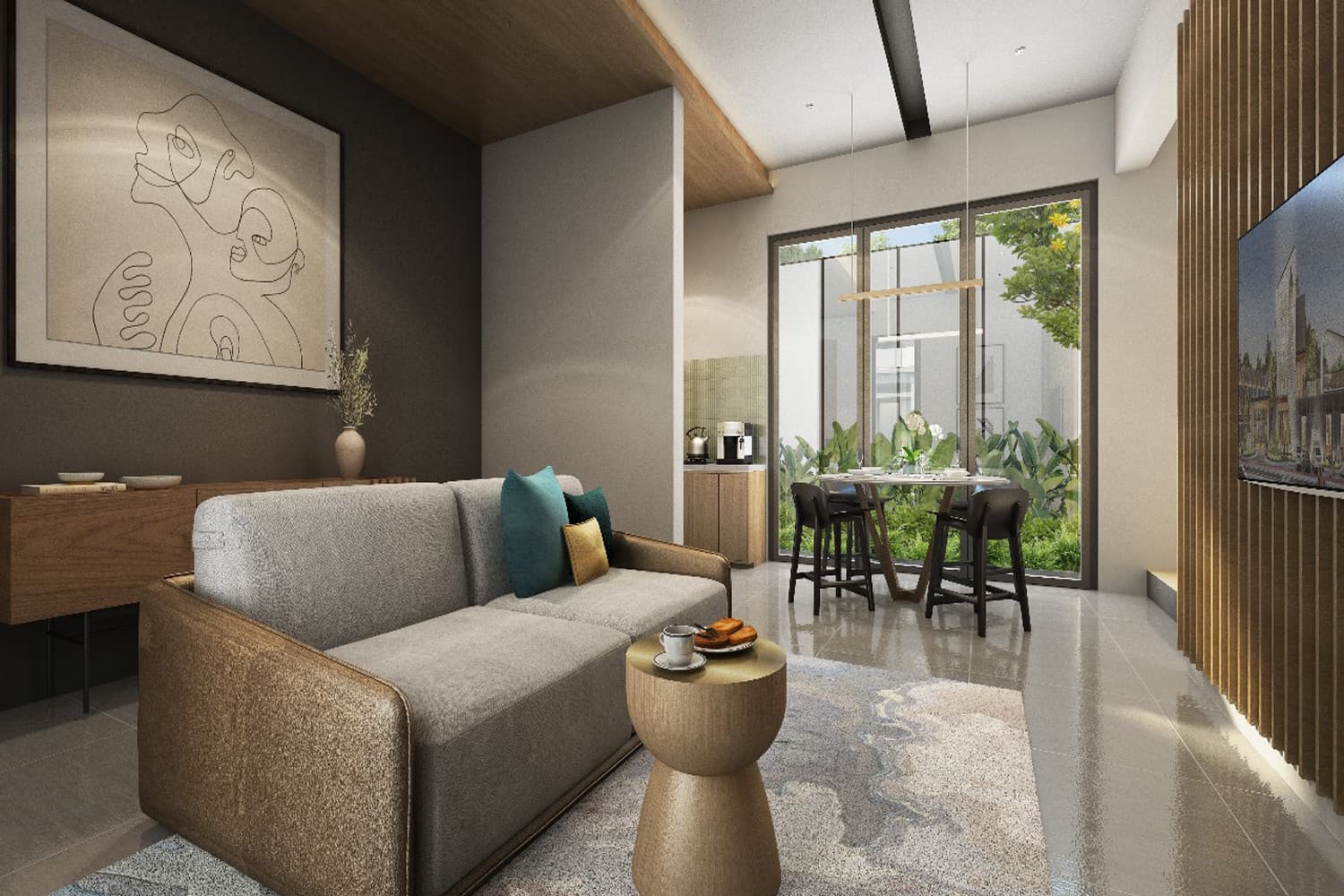 Living Room Kaliandra Garden Villa Tipe Mariposa