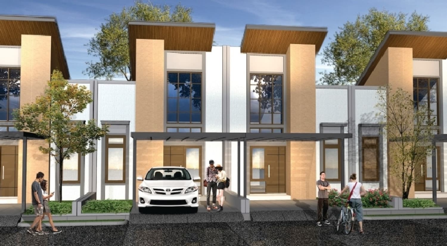 Fasad Meadow Green Taman Pabuaran Tangerang