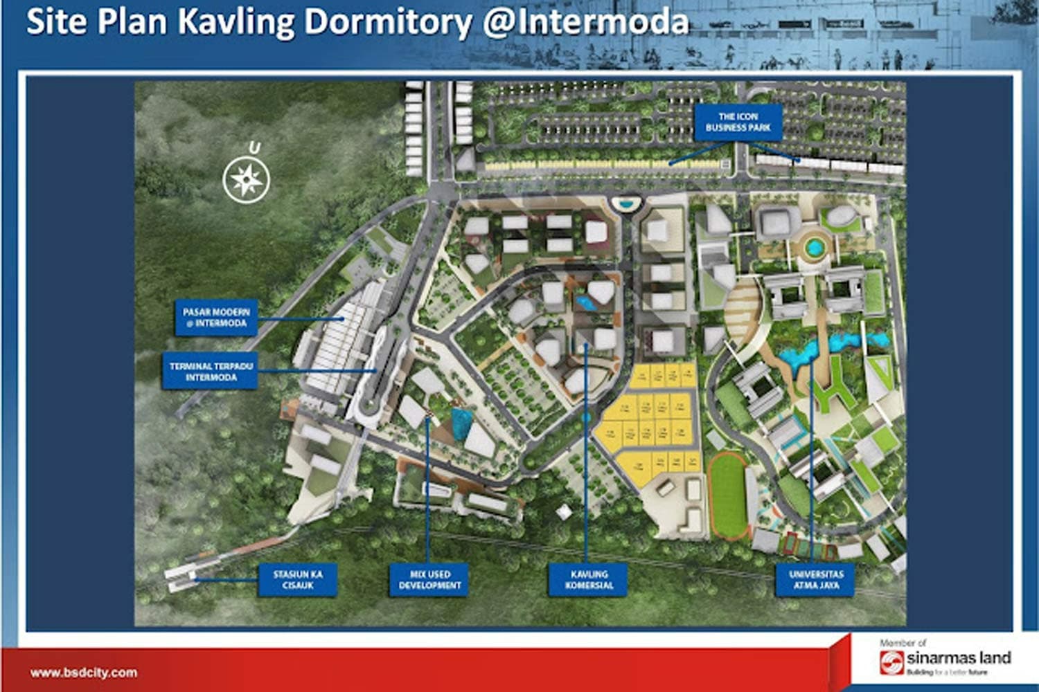 Siteplan Kavling Dormitory @Intermoda BSD