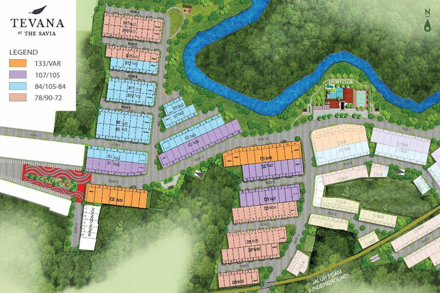 Tevana The Savia Siteplan