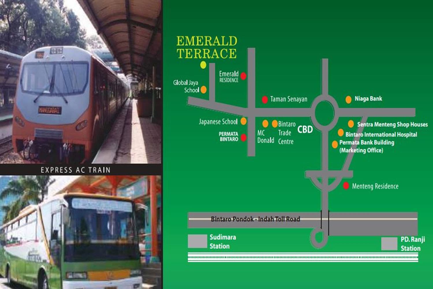 Lokasi Emerald Terrace Bintaro