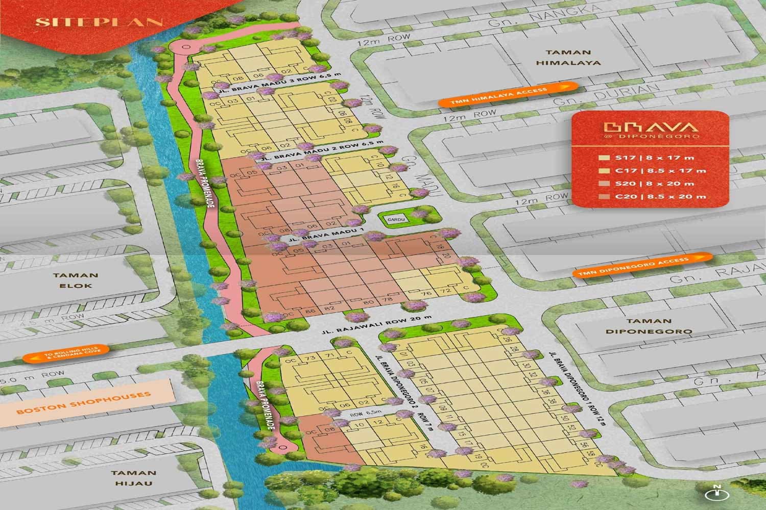 Siteplan Brava @Diponegoro