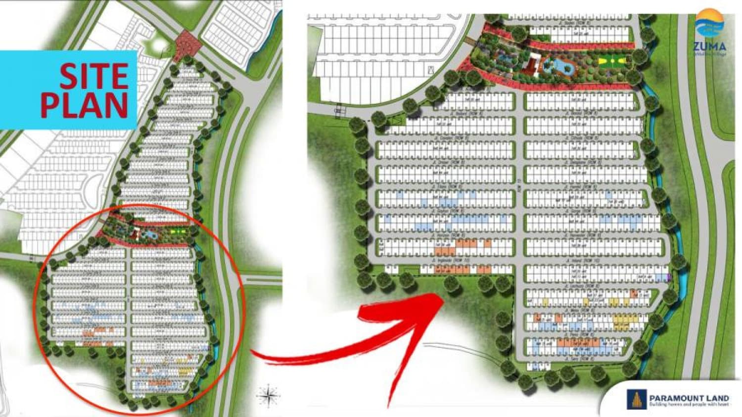 Siteplan Cluster Zuma @Malibu Village