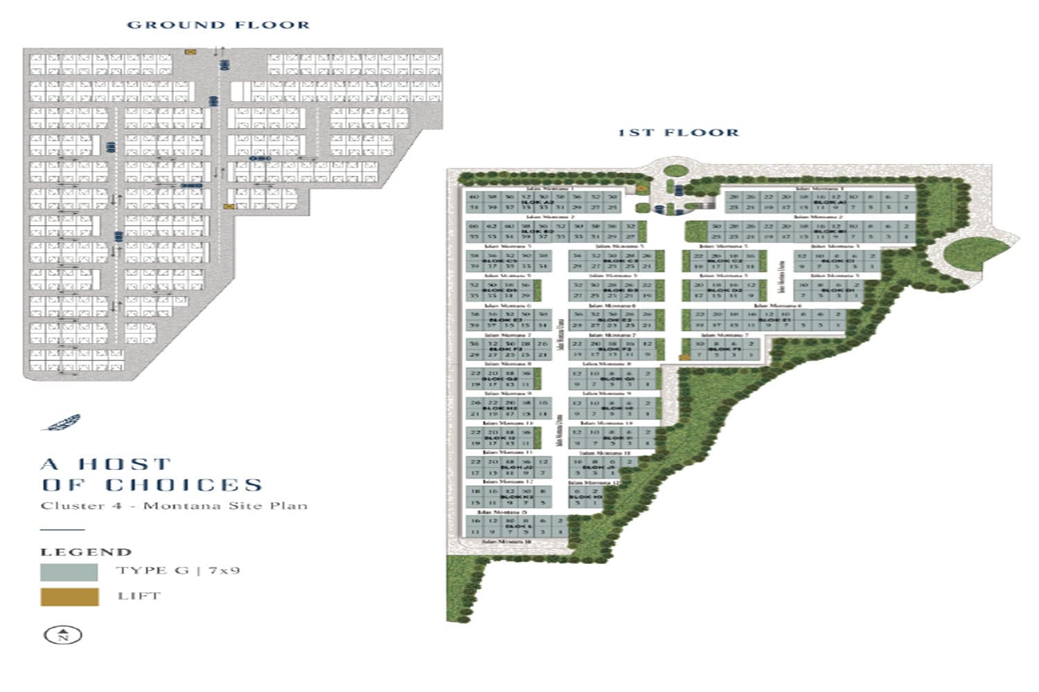 Siteplan Cluster