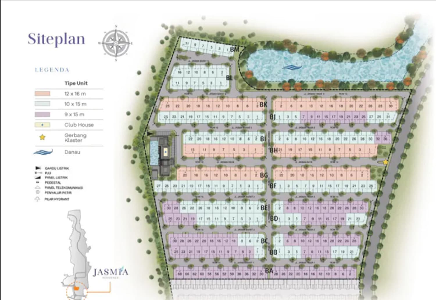 Siteplan Jasmia Crown Gading